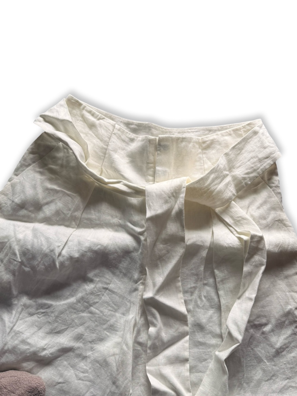 L'Academie Comilly Wide-Leg Pants in Ivory - Picture 6 of 6
